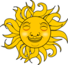 Shining Smiling Sun Clip Art